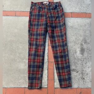 Pull & Bear high-rise plaid jeans - Size EU 38